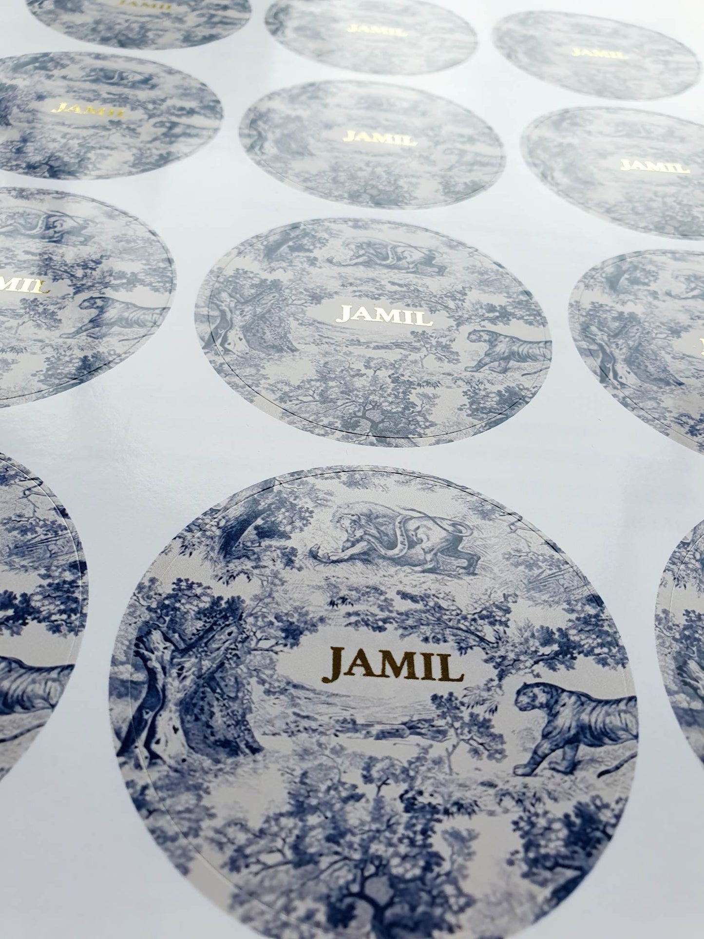 Dior stickers with real foil | Round