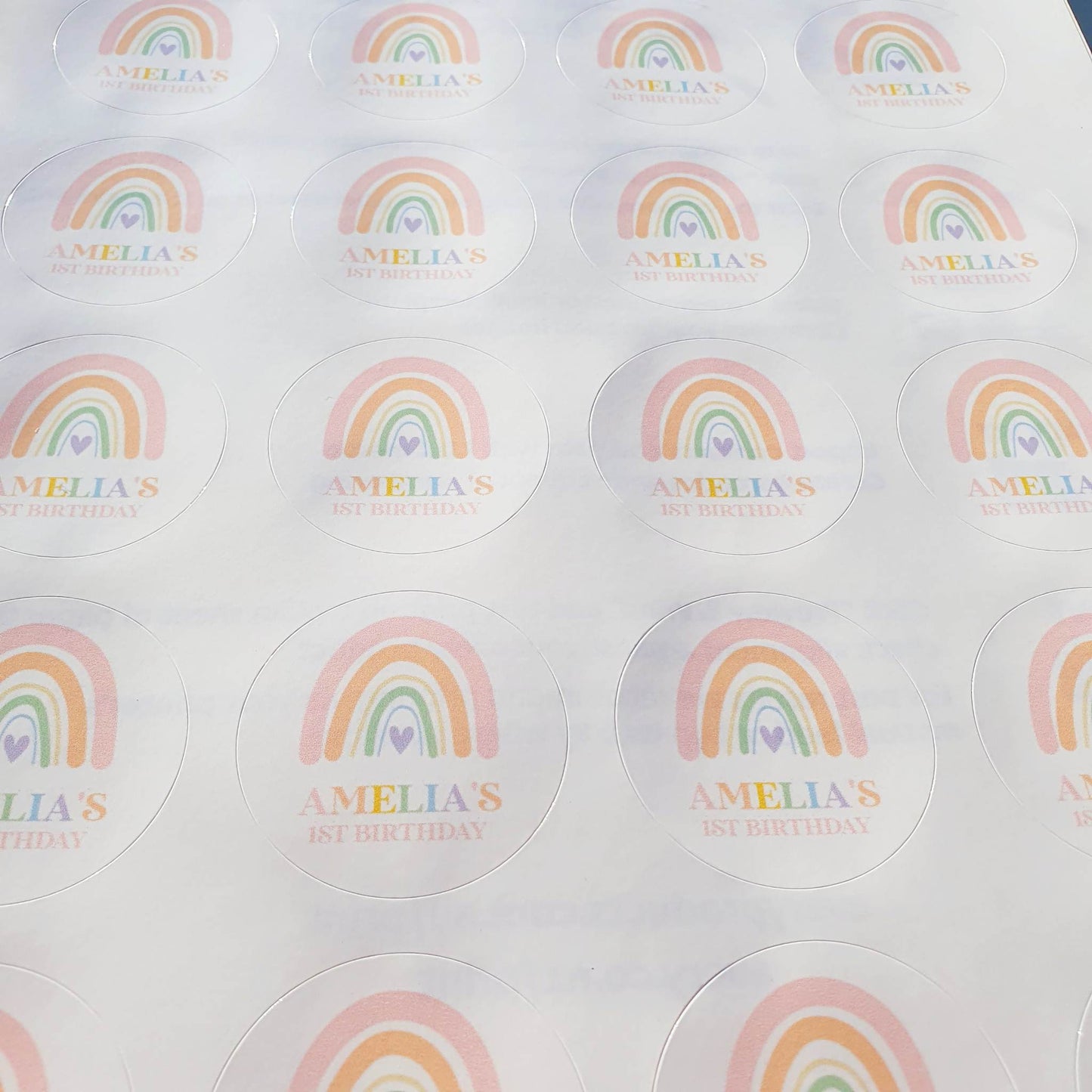 Pastel Rainbow Stickers
