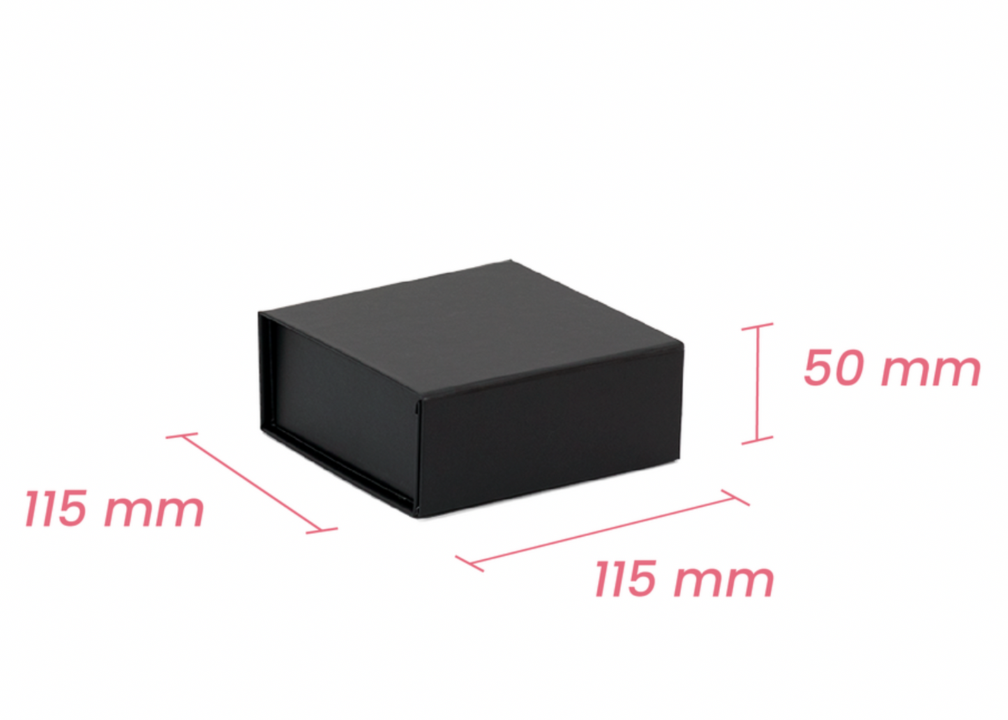 Mini Small Medium Gift Box - Matt WHITE & BLACK with Magnetic Closing Lid
