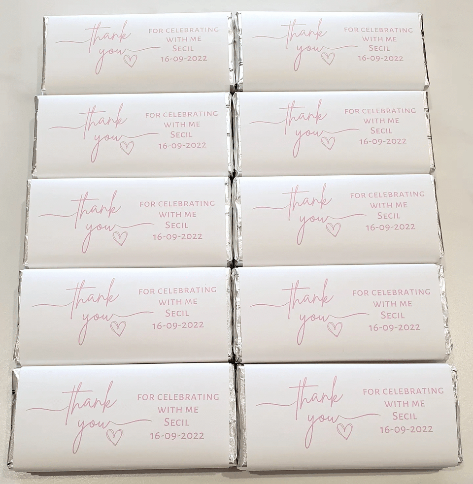 Thank you | Personalised chocolate bars