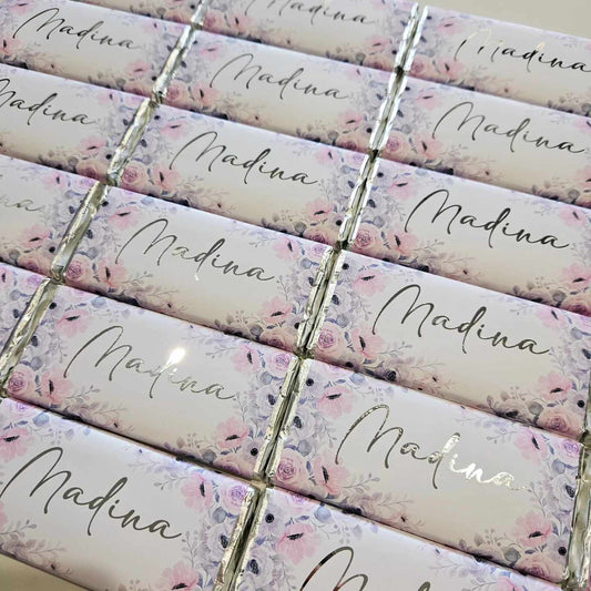 Pink & Lilac Florals | Personalised Chocolates