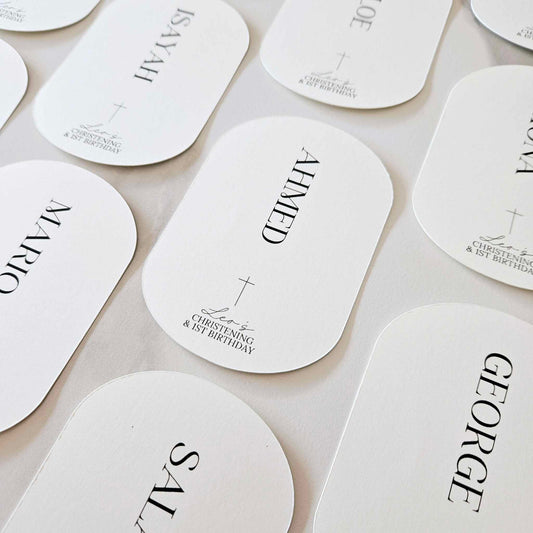 Place cards | Pill shape