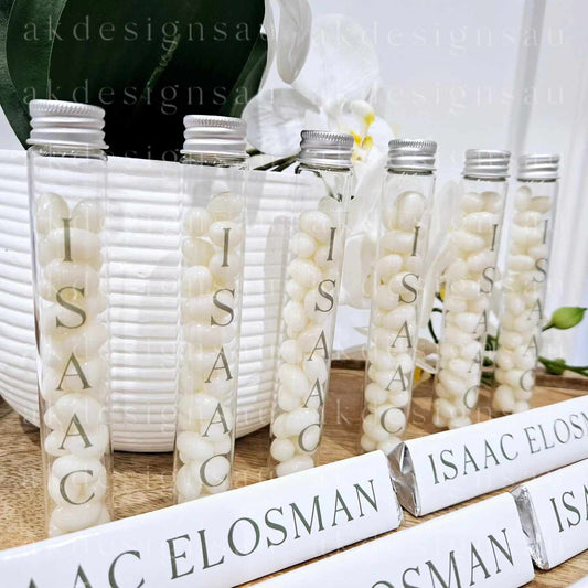 Test tube favours | Personalised | Jelly Beans