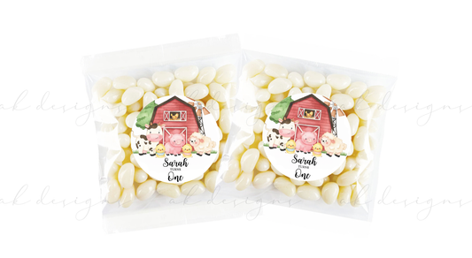 Farm Stickers | Personalised birthday stickers