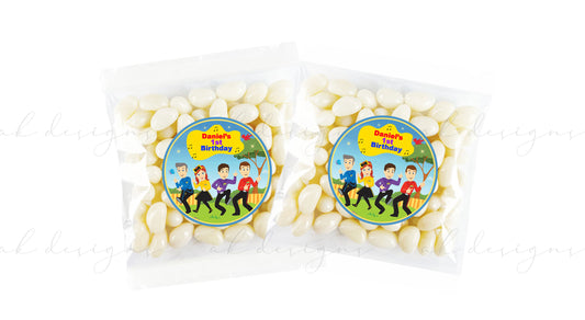 Wiggles Stickers | Personalised birthday stickers