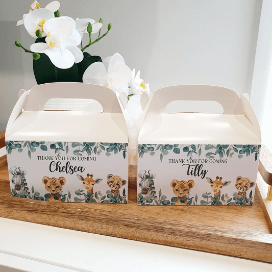 Safari Animal Favour Boxes